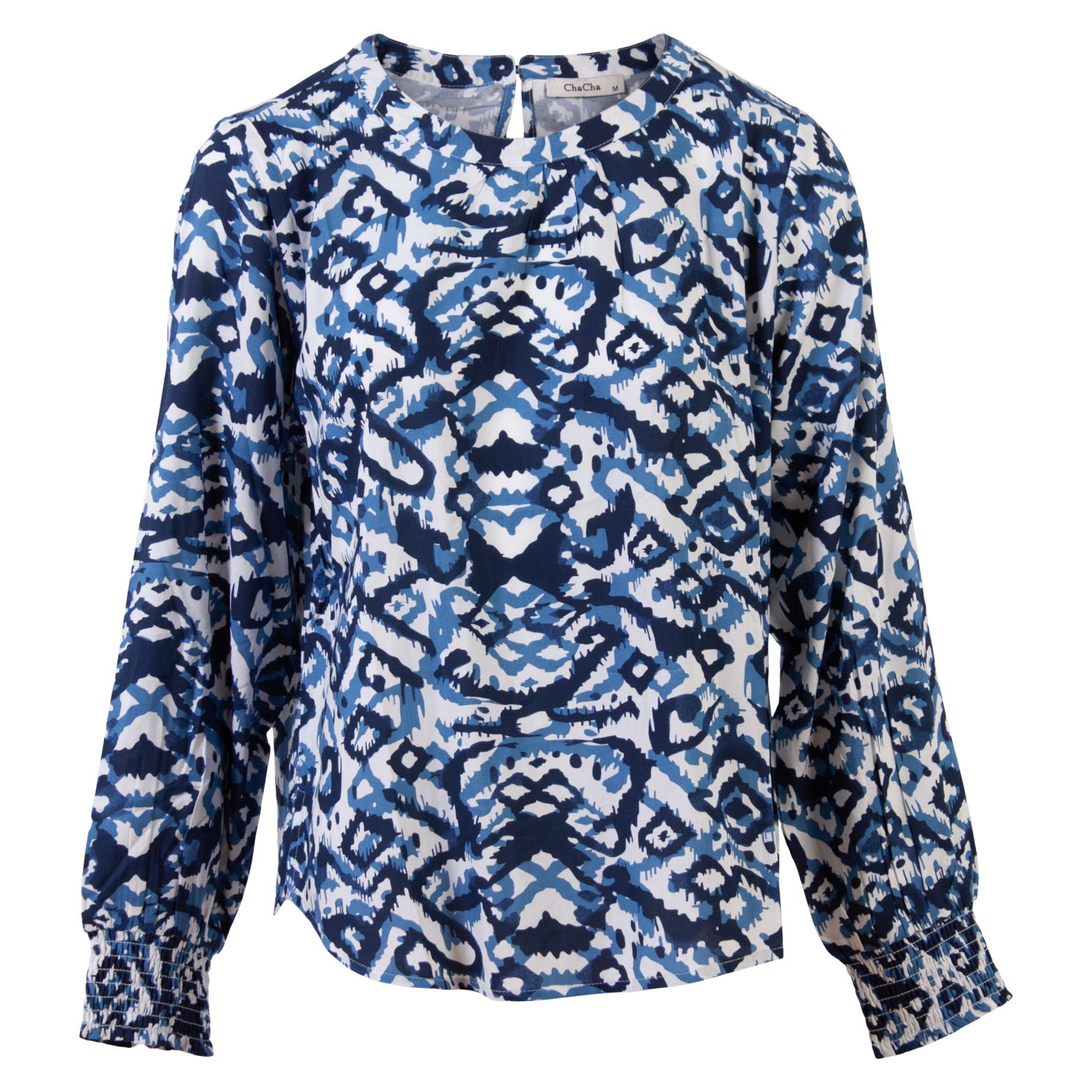 Chacha Dame Bluse Blue