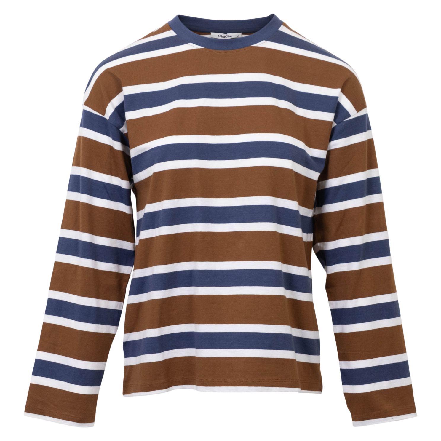 Chacha Dame -shirt Brown Blue White