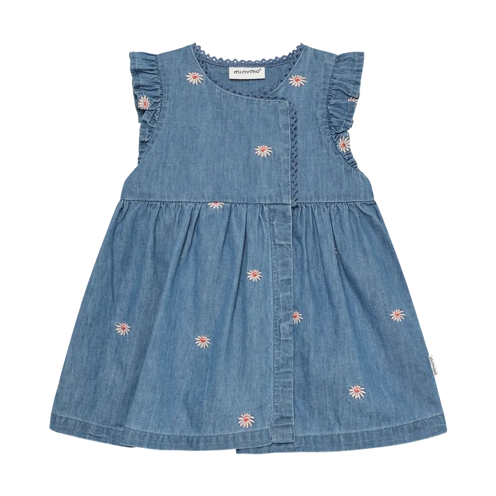 Chambray Kjole Faded Denim 86