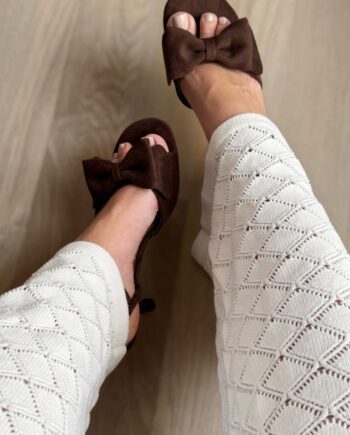 Chosen Stiletter Line Bow Dark Brown