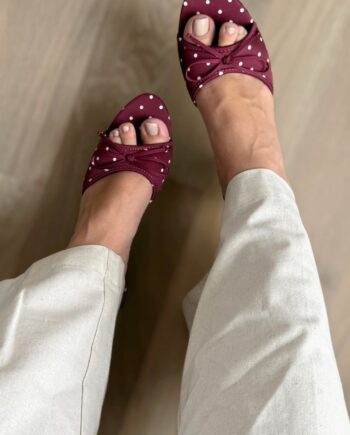 Chosen Stiletter Yasmin Dot Burgundy