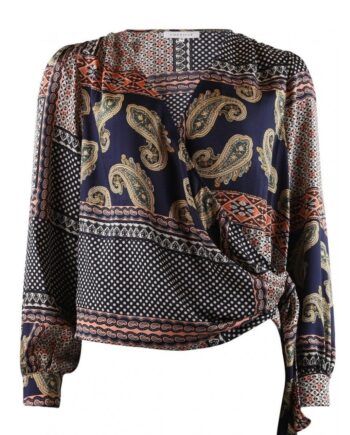 Continue Bluse Ea Multi Paisly Print