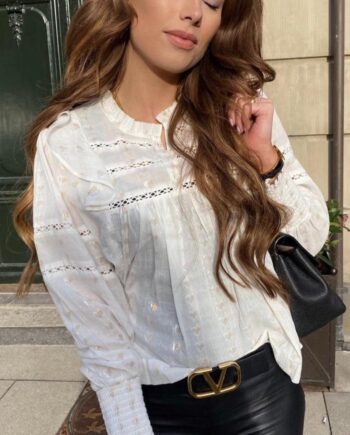 Continue Bluse Joey Heart White