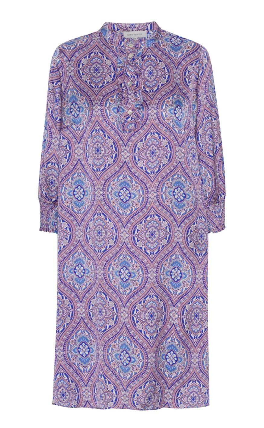 Continue Kjole Carol Blue Paisley
