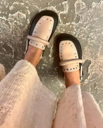 Copenhagen Shoes Loafers Milla Leather Black Beige