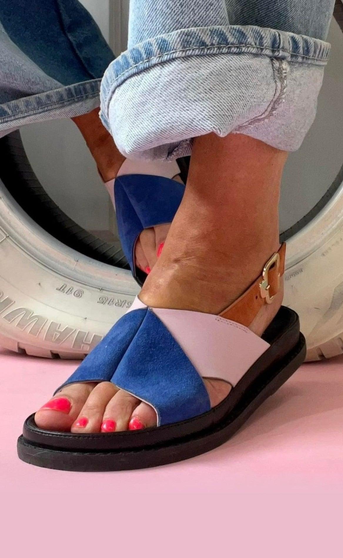 Copenhagen Shoes Sandaler New Stronger Blue Multi