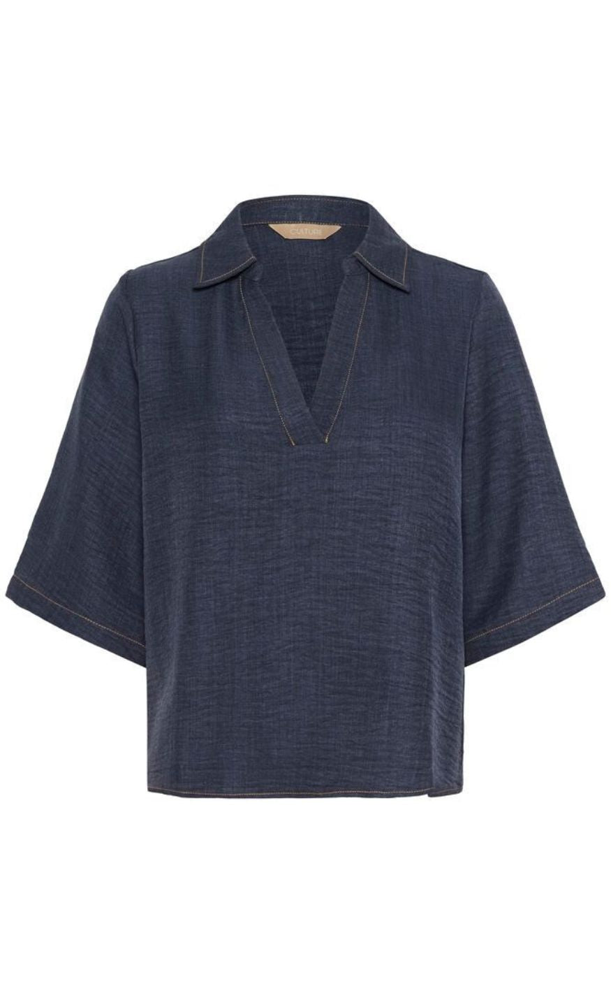 Culture Bluse Unique Medium Blue Wash