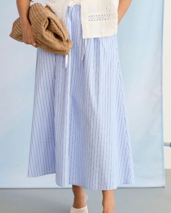 Culture Nederdel Art Blue Stripe