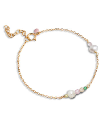 Enamel Copenhagen Armbånd Sofia Light Pink Khaki Green Peach Pearl