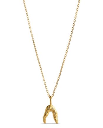 Enamel Copenhagen Halskæde Wishbone Gold Colour