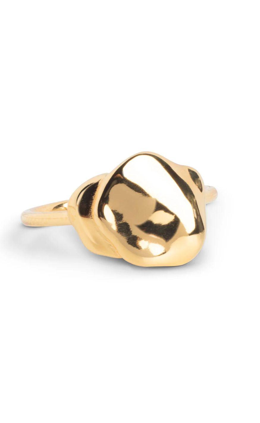Enamel Copenhagen Ring Sahara Forgyldt