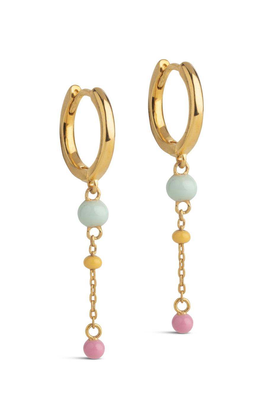 Enamel Copenhagen øreringe Lola Bold Hoops Rainbow