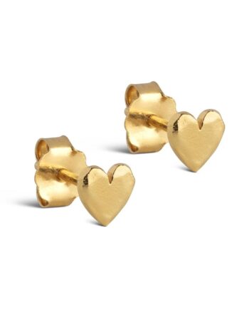 Enamel Copenhagen øreringe Studs Heart Gold Colour
