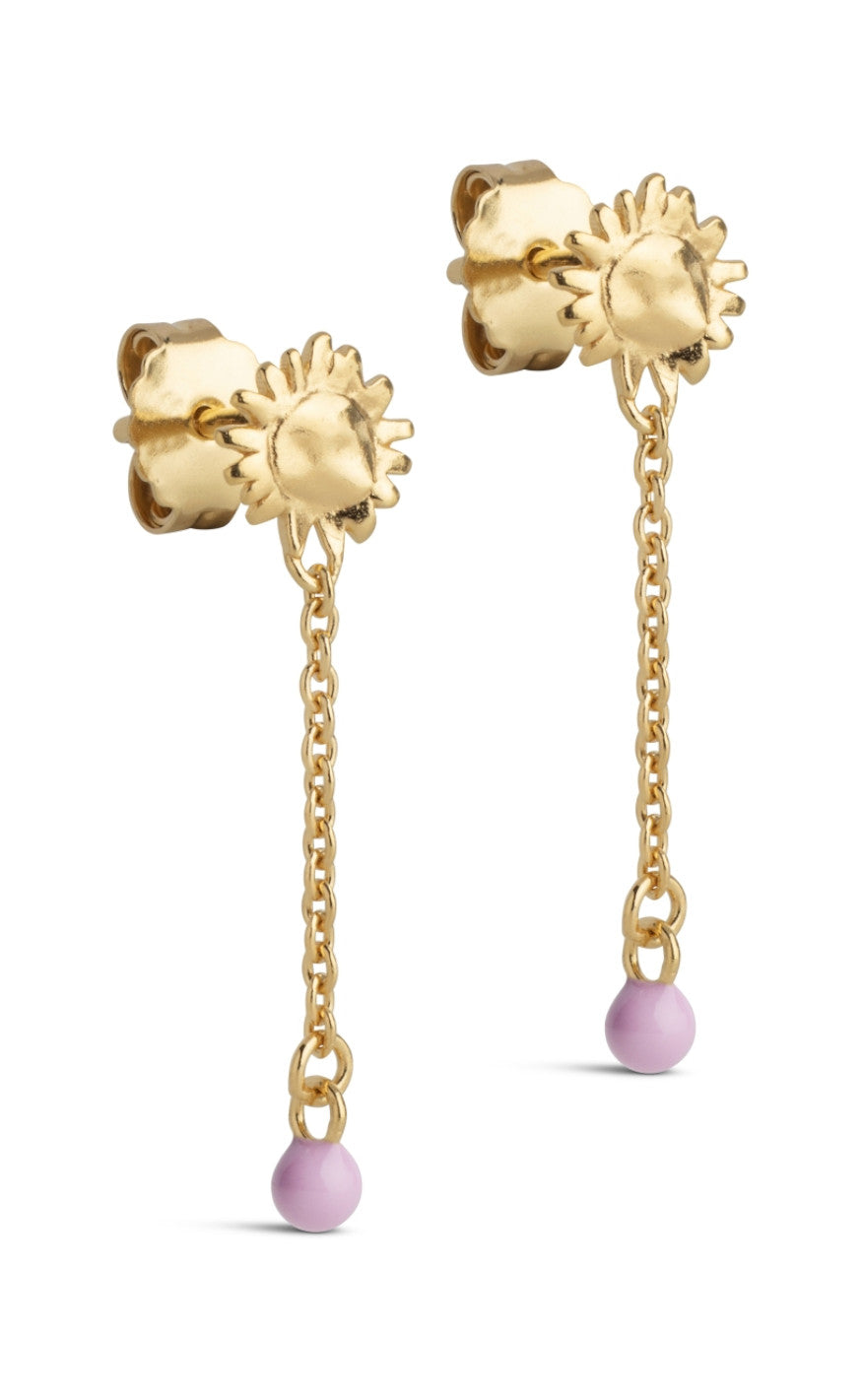 Enamel Copenhagen øreringe Sunshine Drop Pink
