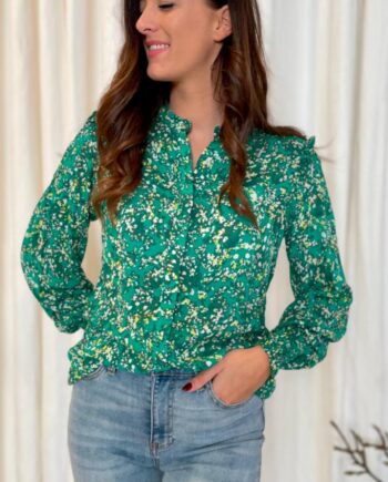 Freequent Bluse Adney Pepper Green    Sharp Green