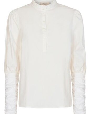 Freequent Bluse Frances Flounce Offwhite