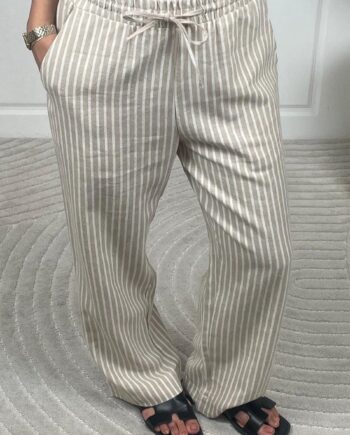 Freequent Bukser Lava  Simply Taupe    Off-white