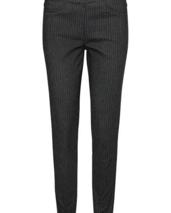 Freequent Bukser Shantal Dark Grey Mel     Star Off-white