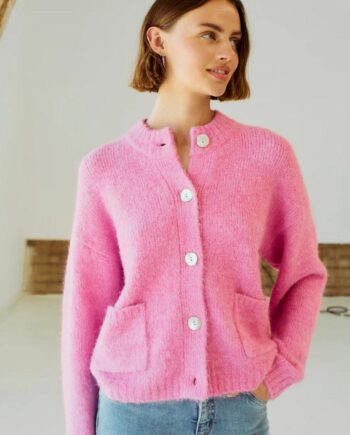 Freequent Cardigan Louisa Fuchsia Pink