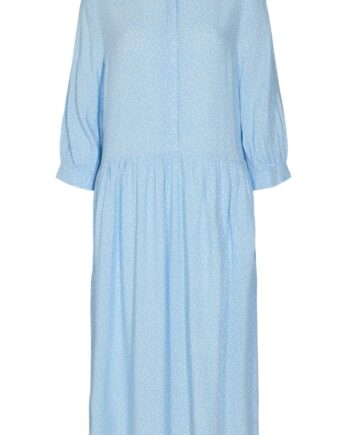Freequent Kjole Adney Long Layer Chambray Blue Mix