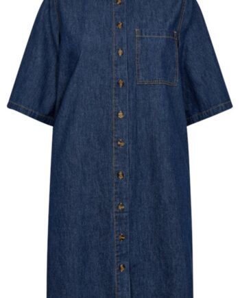 Freequent Kjole Lisea Medium Blue Denim