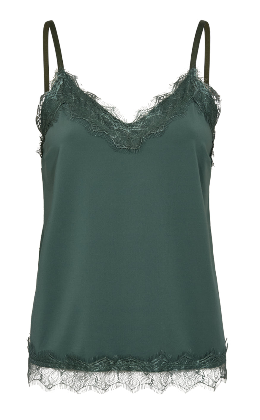 Freequent Top Bicco Strap Dark Forest