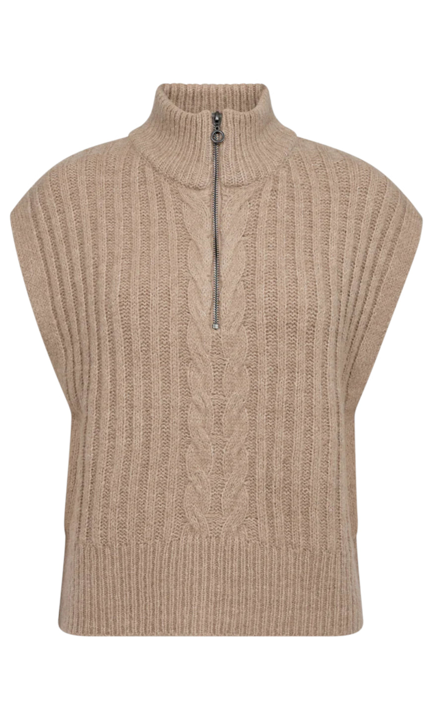 Freequent Vest Sila Simply Taupe Mel
