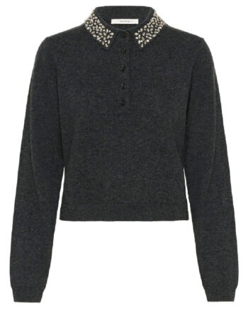 Gestuz Pullover Manzi Deep Graphite Melange