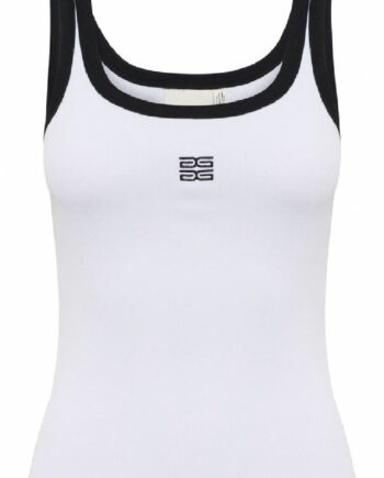 Gestuz Top Drew Contrast Birght White