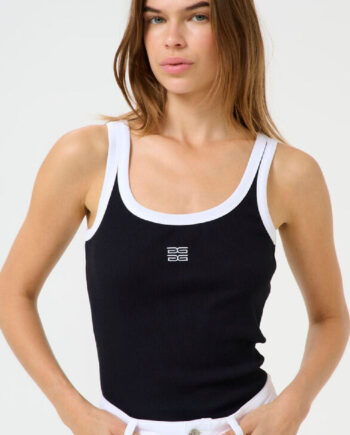 Gestuz Top Drew Contrast Black