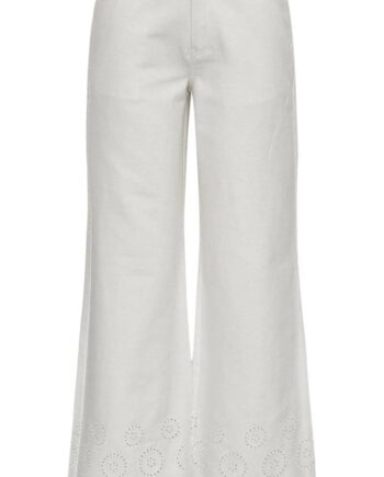 Global Funk Bukser Amarillo Scallop-  White