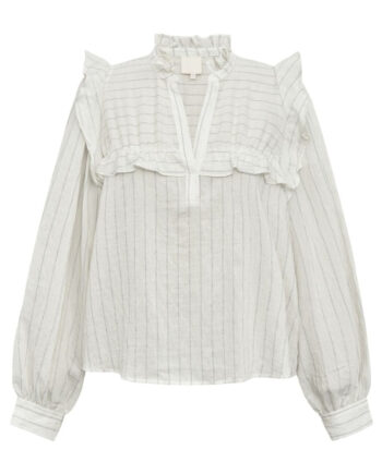 Gossia Bluse Annabell Offwhite   Black Stripes