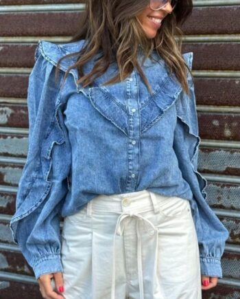 Gossia Skjorte Cira Blue Denim