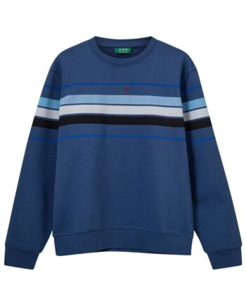 H2o Sweatshirt Classic Sweat   39 Neck Indigo Blue