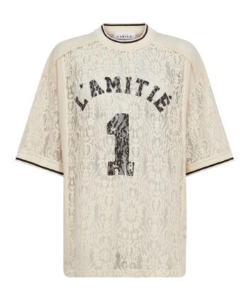 Haute   39 Amitié  -shirt Lace Football Pearl