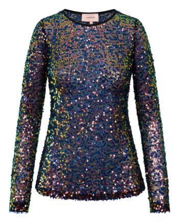 Hunkøn Bluse Aya Sequin  Black