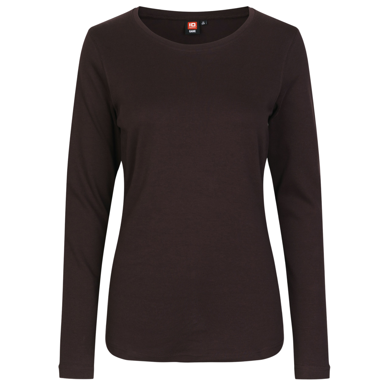 Id Interlock Dame Langærmet -shirt Mørk Bordeaux