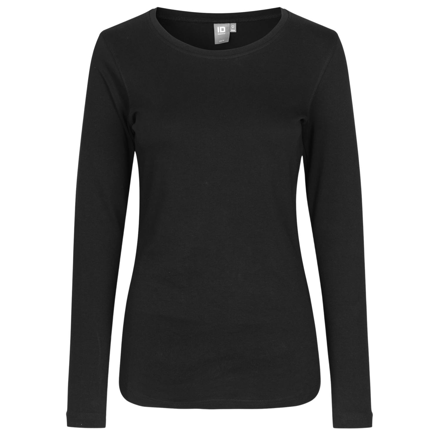Id Interlock Dame Langærmet -shirt Sort