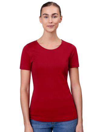 Id Interlock Dame  -shirt Rød