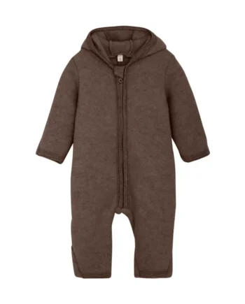 Køredragt    ører Uld Fleece Brown Melange 56