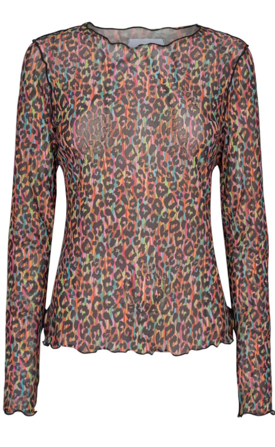 Liberte Bluse Mesh Multi Color Leo
