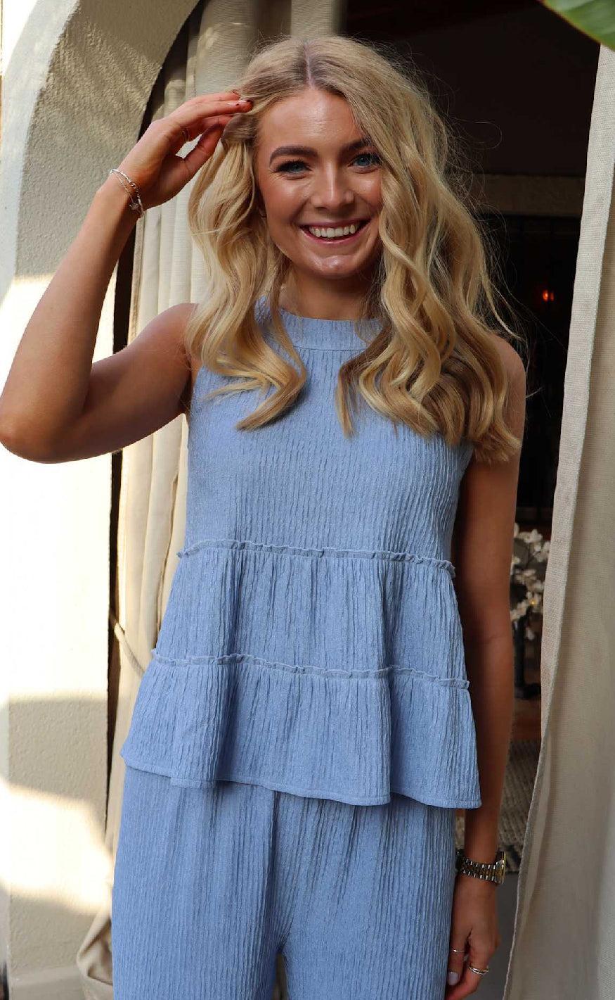 Liberte Top Anni Dusty Blue