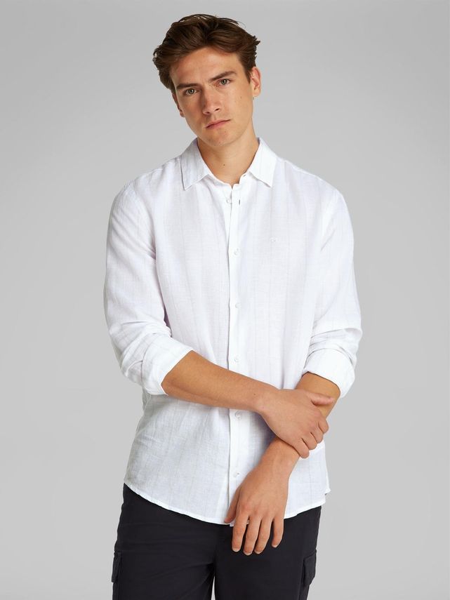 Linen Cotton Stripe Shirt