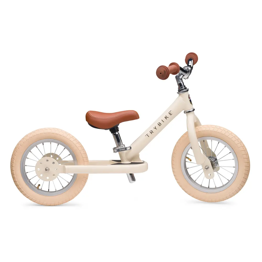 Løbecykel Hjulet Vintage Creme