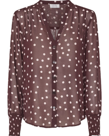 Love   Divine Skjorte Love407-  Bordeaux Dot