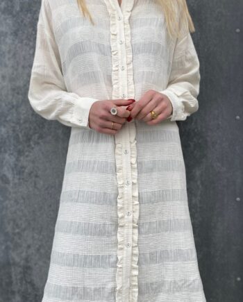 Love   Divine Skjortekjole Love500-  Cream Dot