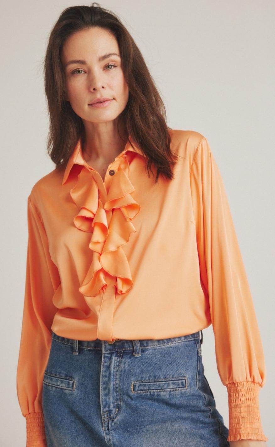 Luxzuz Skjorte Gertalia Apricot Wash