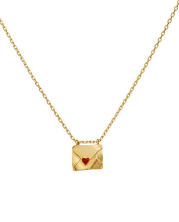 Maanesten Halskæde With Love Gold Colour