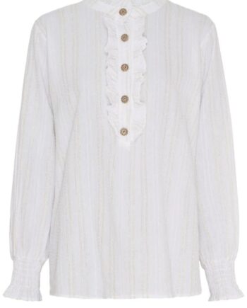 Marta Du Chateau Bluse Blanche Offwhite