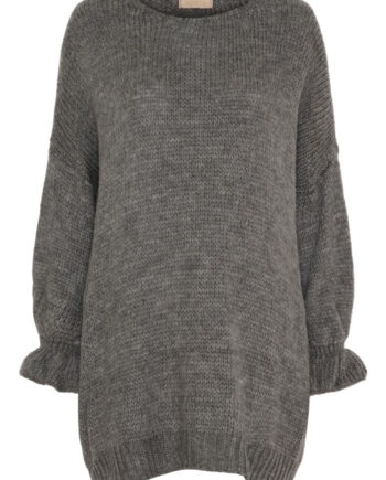 Marta Du Chateau Kjole Floriane Knit Medium Grey